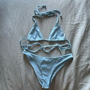 Daily Drills Terry String Top and Terry Island Bottoms - Malibu, XS